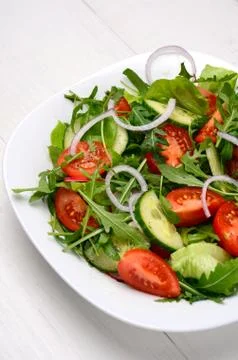 Fresh vegetable salad Stock Photos