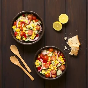 Fresh Vegetable Salad Stock Photos