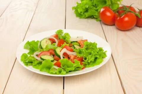 Fresh vegetable salad Stock Photos