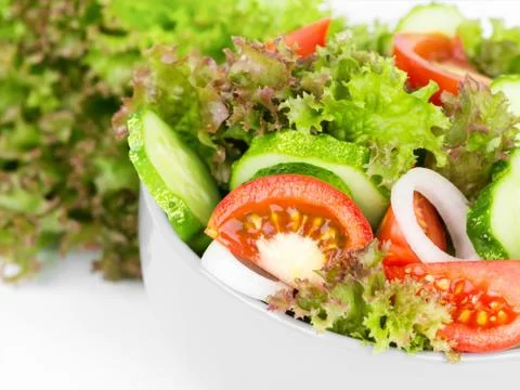Fresh vegetable salad Stock Photos
