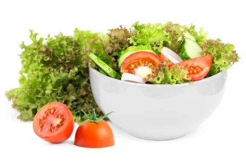 Fresh vegetable salad Stock Photos