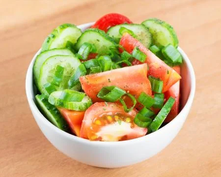 Fresh vegetable salad Stock Photos