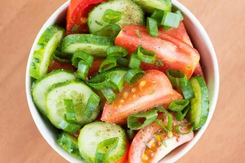 Fresh vegetable salad Stock Photos
