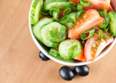 Fresh vegetable salad Stock Photos