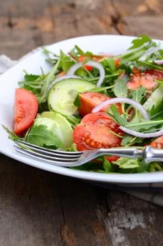 Fresh vegetable salad Stock Photos