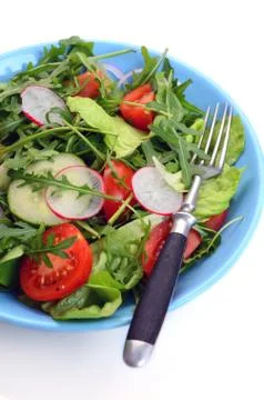 Fresh vegetable salad Stock Photos