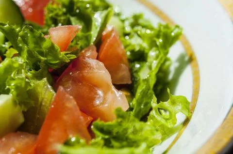 Fresh vegetable salad Stock Photos
