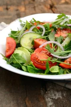 Fresh vegetable salad Stock Photos