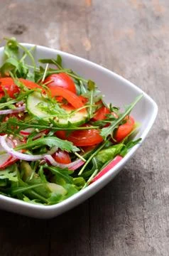 Fresh vegetable salad Stock Photos