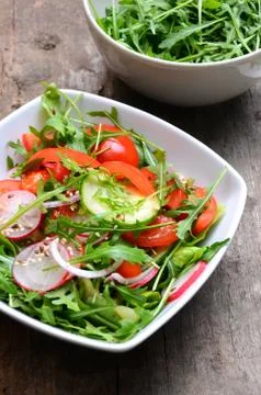 Fresh vegetable salad Stock Photos