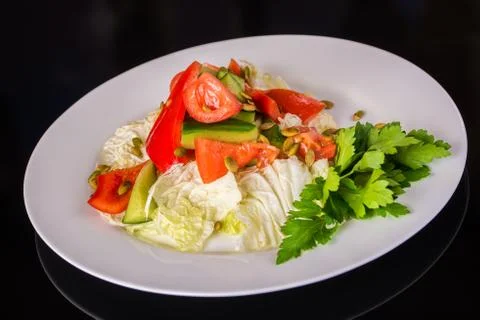 Fresh Vegetable salad Stock Photos