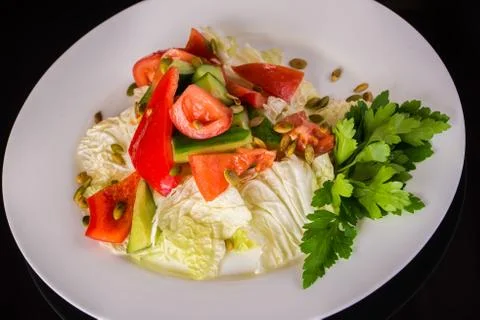 Fresh Vegetable salad Stock Photos