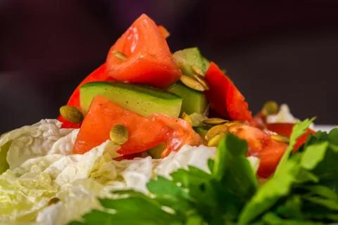 Fresh Vegetable salad Stock Photos