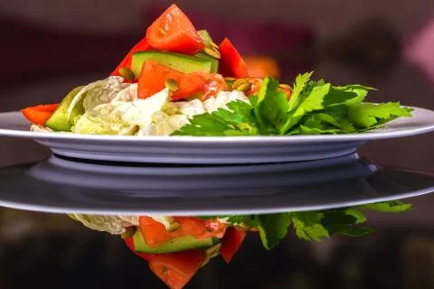 Fresh Vegetable salad Stock Photos