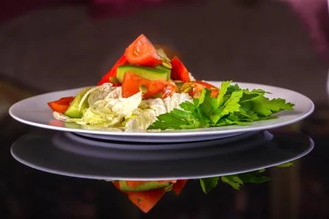 Fresh Vegetable salad Stock Photos
