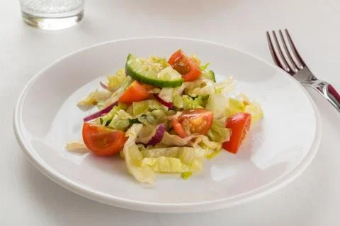 Fresh vegetable salad Stock Photos
