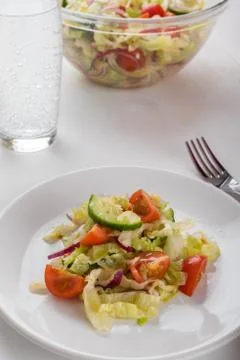 Fresh vegetable salad Stock Photos