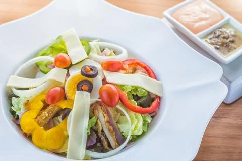 Fresh vegetable salad Foto stock
