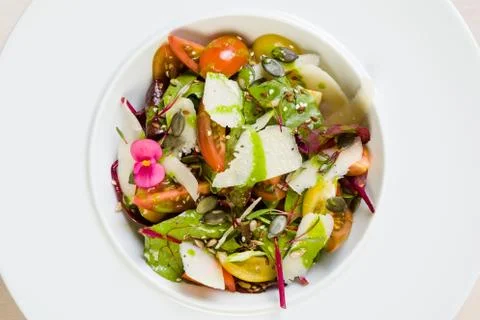 Fresh vegetable salad Stock Photos