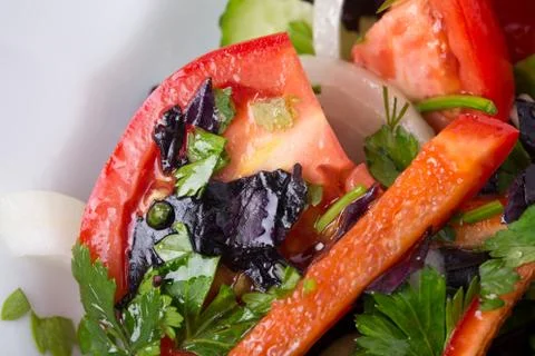 Fresh vegetable salad. Stock Photos