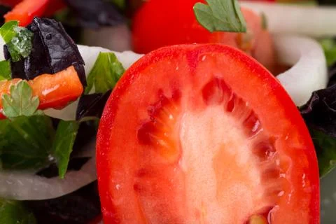 Fresh vegetable salad. Stock Photos
