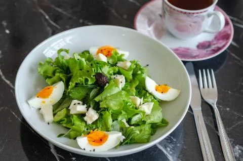 Fresh vegetable salad Stock Photos