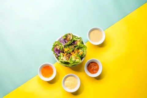 The Fresh Vegetable Salad Foto stock