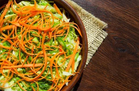 A fresh vegetable salad. Stock Photos
