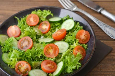 Fresh vegetable salad Stock Photos