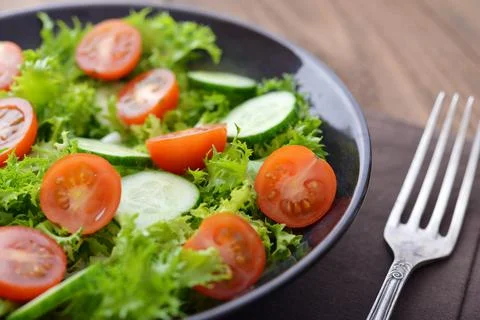 Fresh vegetable salad Stock Photos