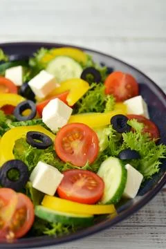 Fresh vegetable salad Stock Photos