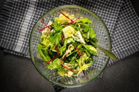 Fresh vegetable salad. Stock Photos
