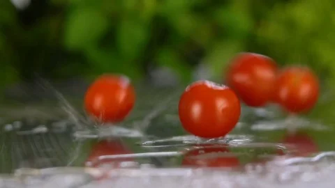 Fresh vegetables are falling on the table, Full HD Stock-Footage 85178179