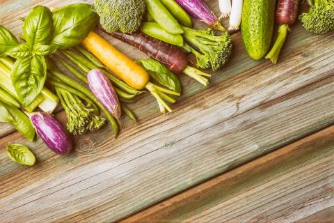 Fresh vegetables background Stock Photos