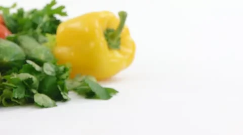 Fresh vegetables close up Stock Footage 21997231