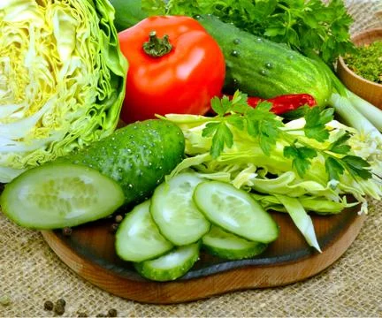Fresh vegetables close up. Stock Photos