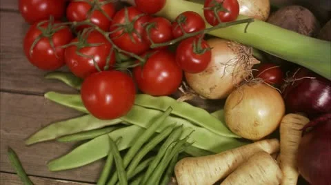 Fresh vegetables Stock Footage 11285280