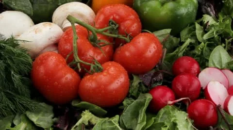 Fresh vegetables Video stock 22386137