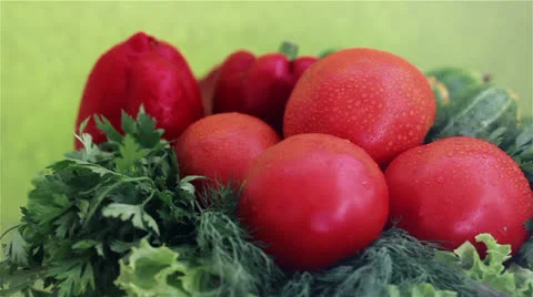 Fresh vegetables Stock Footage 24868424
