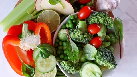 Fresh vegetables Stock Footage 101883449