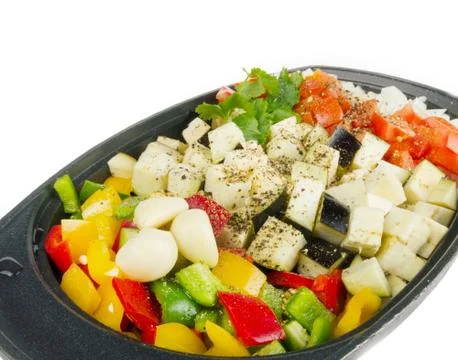 Fresh vegetables mix ready be cooked Stock Photos