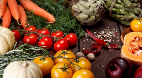 Fresh vegetables Stock Photos