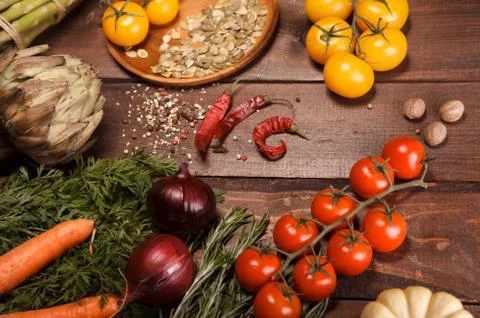 Fresh vegetables Stock Photos