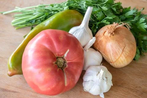 Fresh Vegetables Rustic Close Up Фото