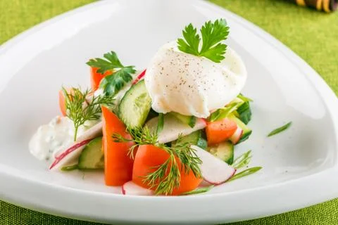 Fresh vegetables salad Stock Photos