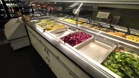 Fresh vegetables for self serving Stock Footage 228699973