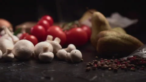 Fresh vegetables on the table. Stock Footage 148178242