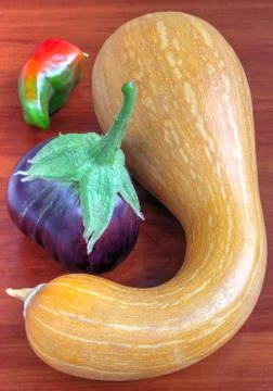 Fresh vegetables on table Stock Photos