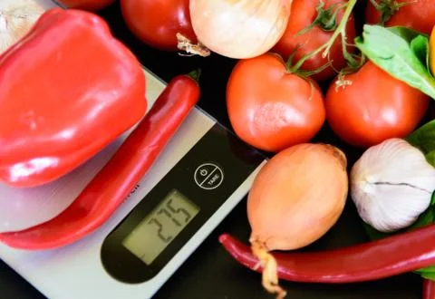 Fresh vegetables on the table Foto stock