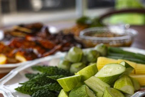 Fresh Vegetables On The Table Stock Photos